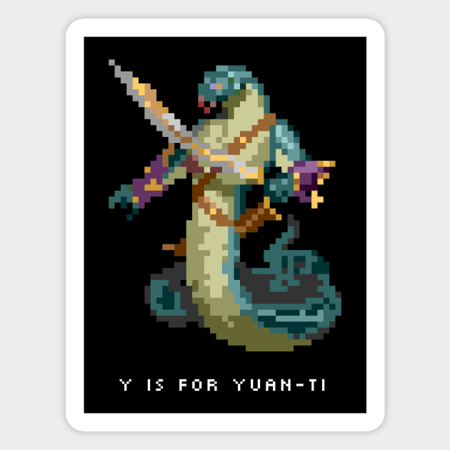 Y is for Yuan-Ti Magnet by ClarkStreetPress